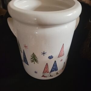 Festive Gnome Ceramic Jar